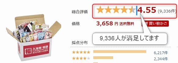 レビュー件数9,336件:評価4.55