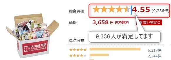 レビュー件数9,336件：評価4.55