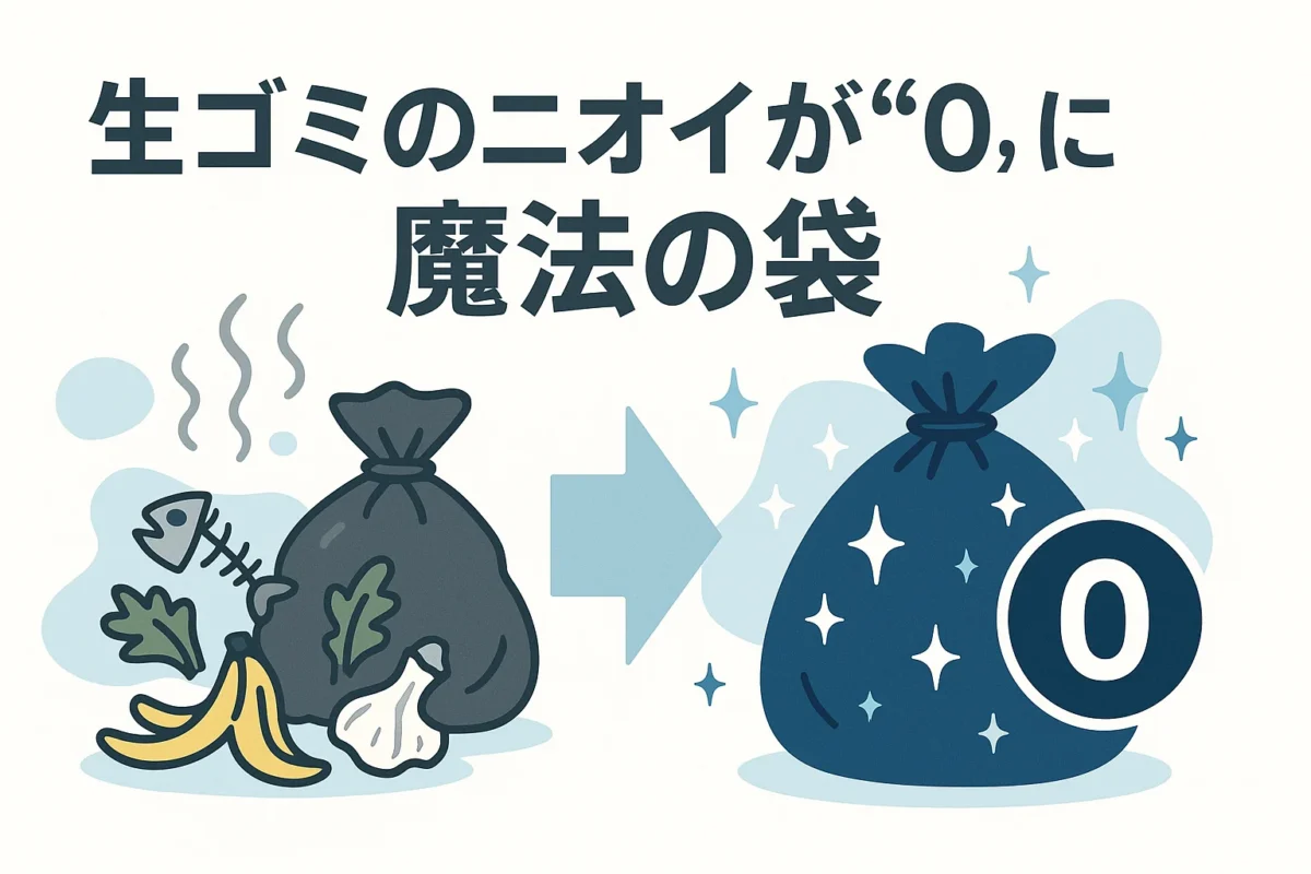 生ゴミのニオイが”0”になる魔法の袋「防臭袋BOS」実体験レビュー