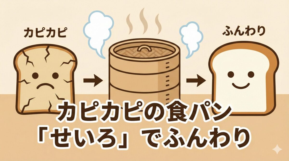 ふわふわのパンがせいろで復活