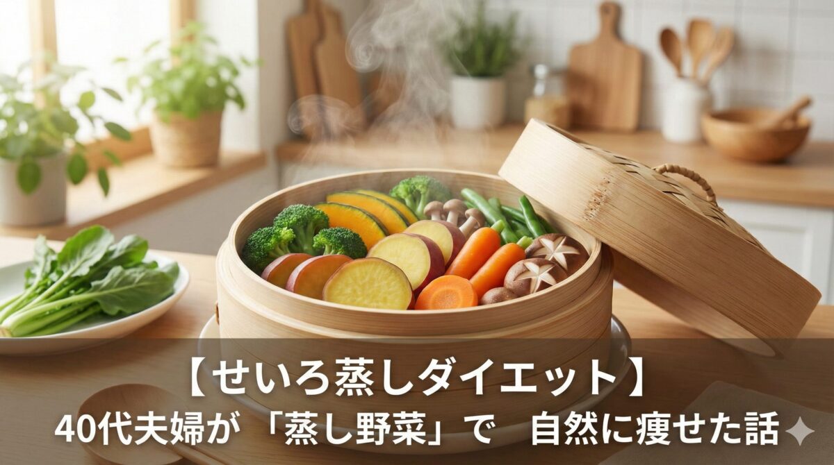 【せいろ蒸しダイエット】40代夫婦が「蒸し野菜」で自然に痩せた話