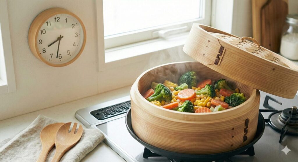 野菜の蒸し時間