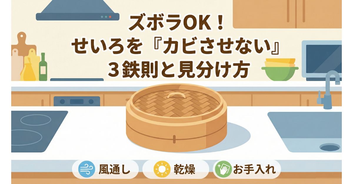 ズボラOK!せいろを「カビさせない」3鉄則と見分け方