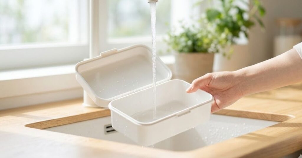 お弁当箱が洗いやすい